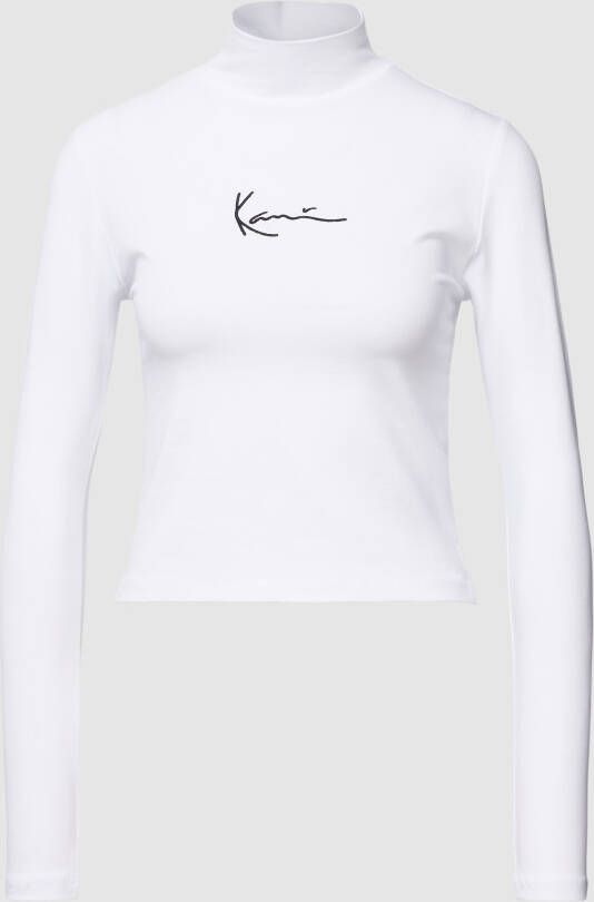 Karl Kani Shirt met lange mouwen en cut-out model 'Signature'