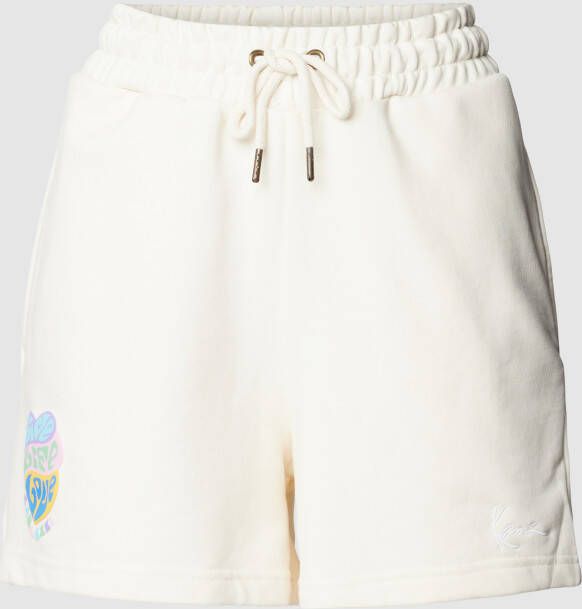 Karl Kani Sweatshorts met labeldetail