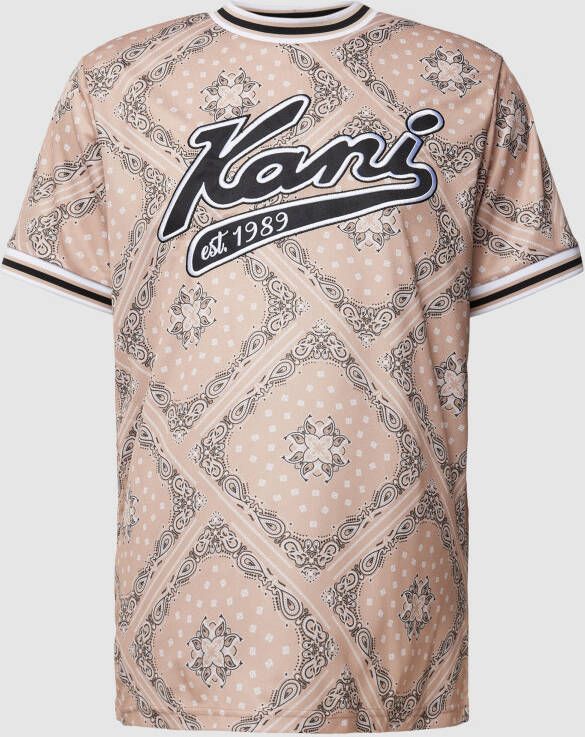 Karl Kani T-shirt met all-over motief