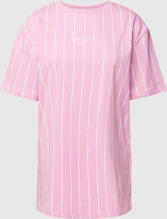 Karl Kani T-shirt met extra brede schouders