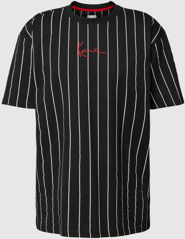 Karl Kani T-shirt met streepmotief model 'SIGNATURE'