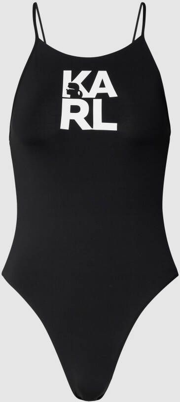 Karl Lagerfeld Witte Badpak met Print White Dames