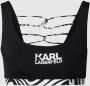 Karl Lagerfeld Beachwear Bikinitop met labelprint - Thumbnail 1