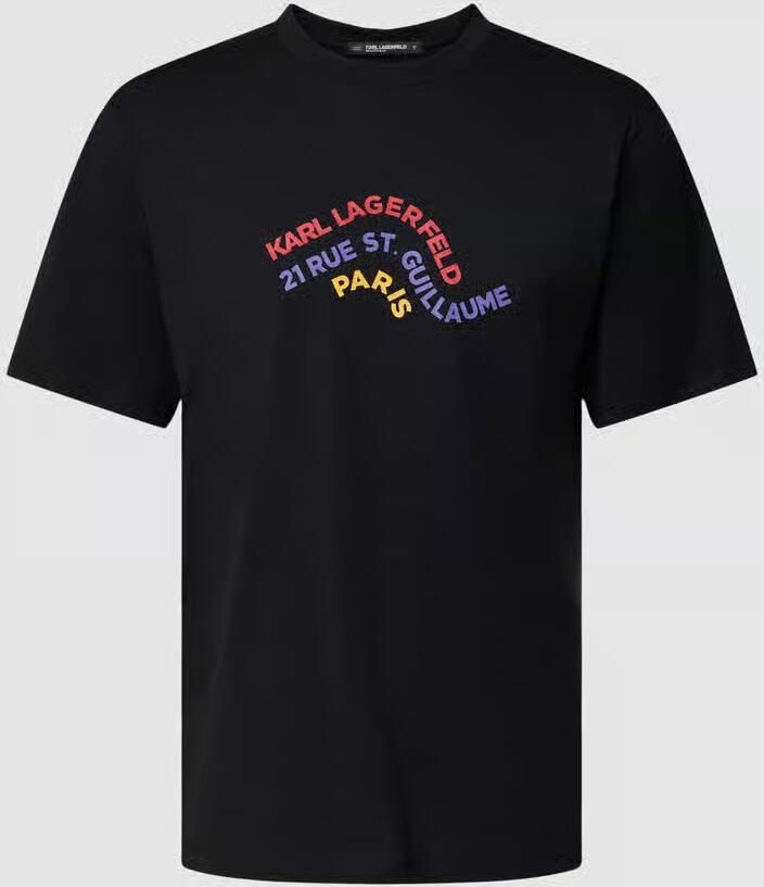 Karl Lagerfeld Beachwear Relaxed fit T-shirt met logoprint model 'WAVE LOGO' - Foto 2