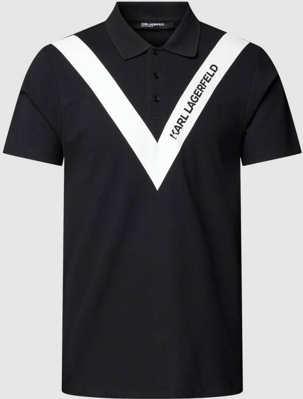 Karl Lagerfeld Beachwear Poloshirt met logoprint