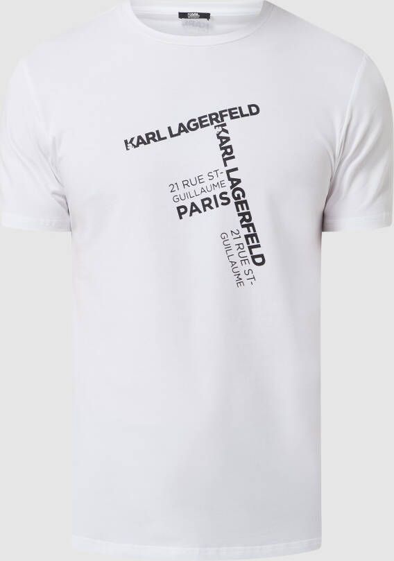 Karl Lagerfeld Beachwear T-shirt met logoprint