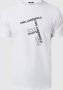Karl Lagerfeld Beachwear T-shirt met logoprint - Thumbnail 1