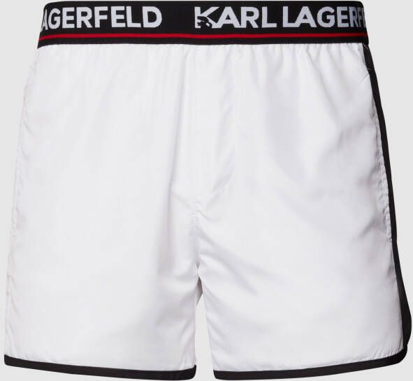 Karl Lagerfeld Beachwear Zwembroek met labelpatch