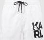 Karl Lagerfeld Iconische zwem shorts Wit Heren - Thumbnail 2