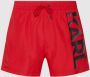 Karl Lagerfeld Swimwear Bottom Logo Short Boardshorts Rood Heren - Thumbnail 1