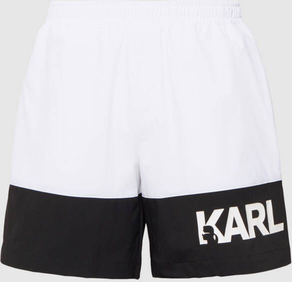 Karl Lagerfeld Beachwear Zwembroek met steekzakken