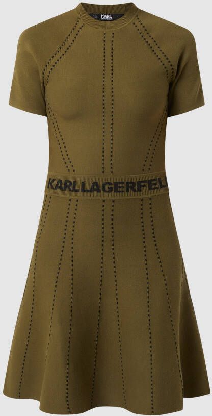 Karl Lagerfeld Gebreide jurk met logo's
