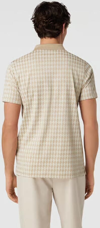 Karl Lagerfeld Regular fit poloshirt met all-over motief