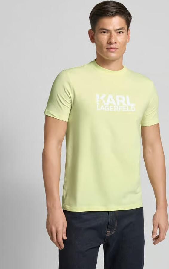 Karl Lagerfeld T-shirt met labelprint - Foto 2
