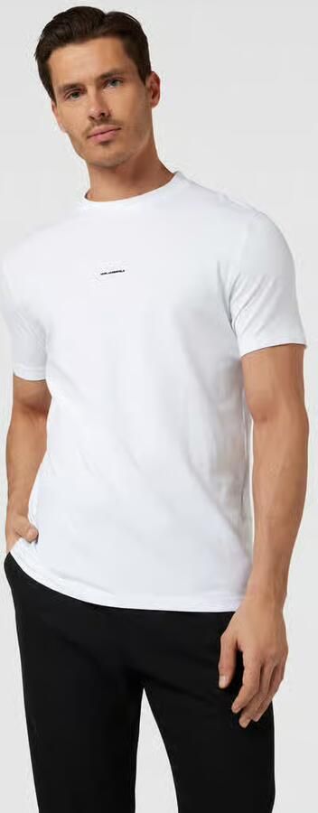 Karl Lagerfeld T-shirt met labelprint - Foto 3