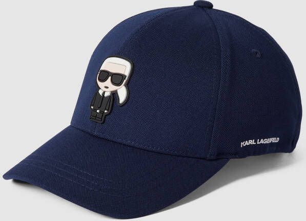 Karl Lagerfeld Baseballpet met motief- en logopatch