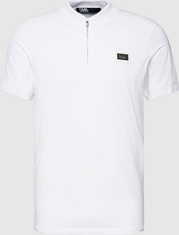 Karl Lagerfeld Poloshirt met labelapplicatie