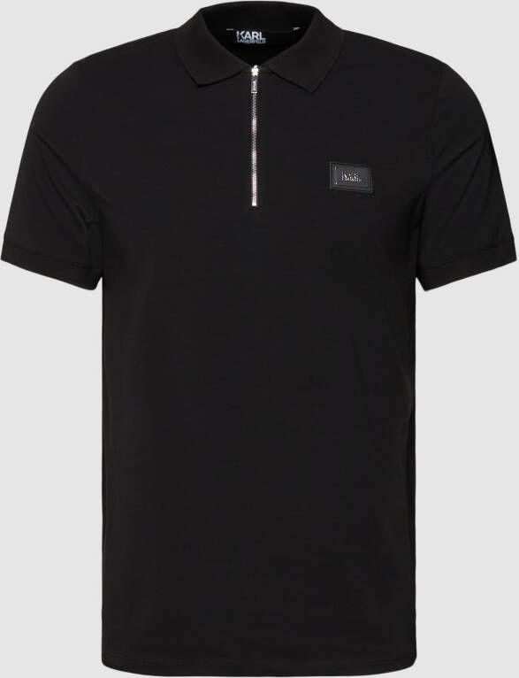 Karl Lagerfeld Poloshirt met labelapplicatie