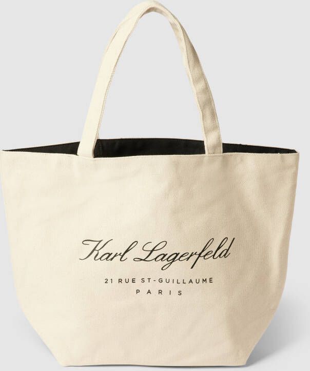 Karl Lagerfeld Shopper met labelprint model 'hotel'