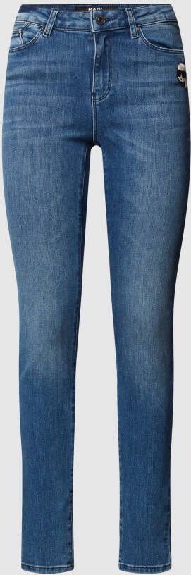 Karl Lagerfeld Skinny fit jeans met motiefapplicatie model 'IKONIK 2.0'