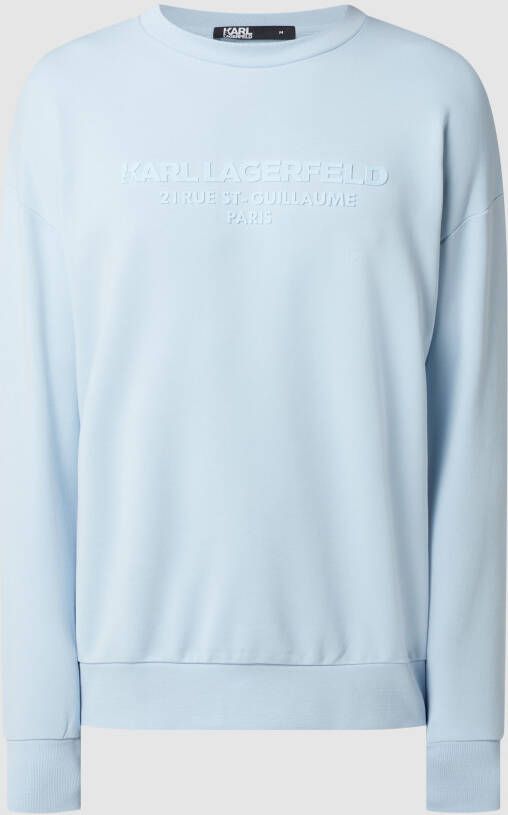 Karl Lagerfeld Sweatshirt met logo in 3D-look