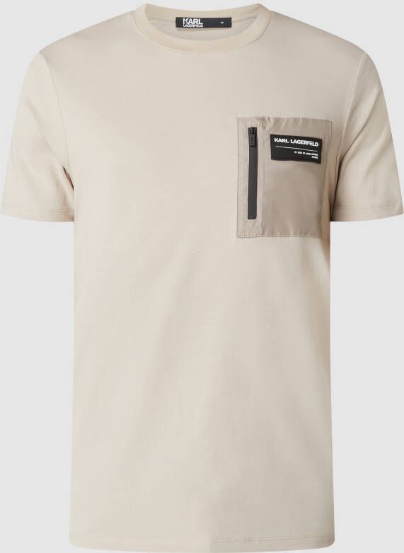 Karl Lagerfeld T-shirt met labelpatch