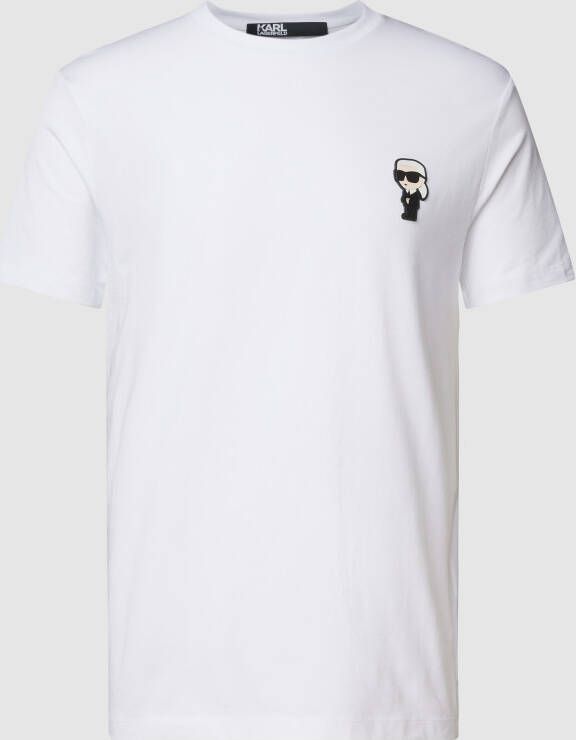 Karl Lagerfeld T-shirt met motiefpatch