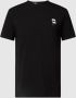 Karl Lagerfeld Zwart Katoenen T-Shirt Black Heren - Thumbnail 1
