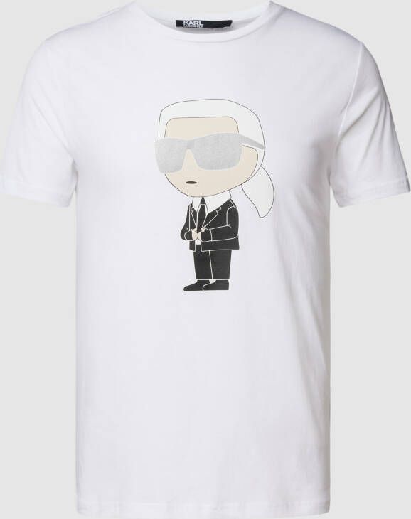 Karl Lagerfeld T-shirt met motiefprint