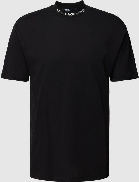 Karl Lagerfeld T-shirt met opstaande kraag