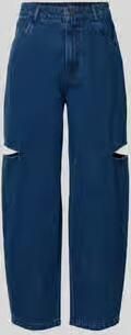 Karo Kauer Barrel jeans met zijwaartse cut-outs