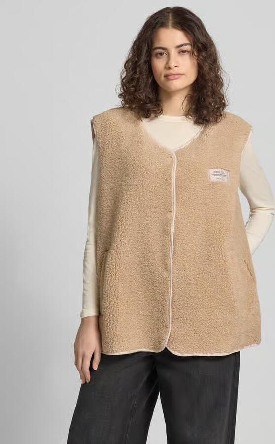 Karo Kauer Fleece bodywarmer met labeldetail - Foto 2