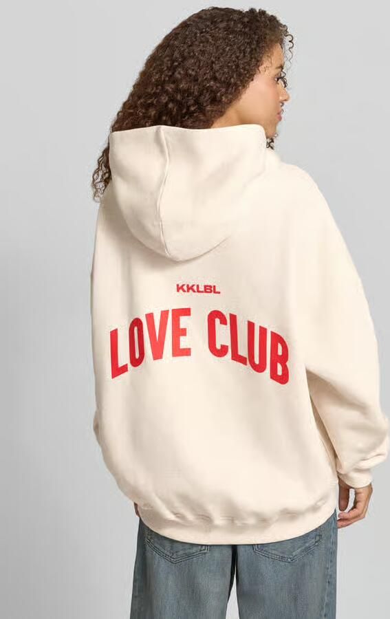 Karo Kauer Hoodie met statementprint model 'Love Club'