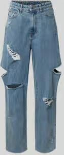 Karo Kauer Jeans in destroyed-look met cut-outs