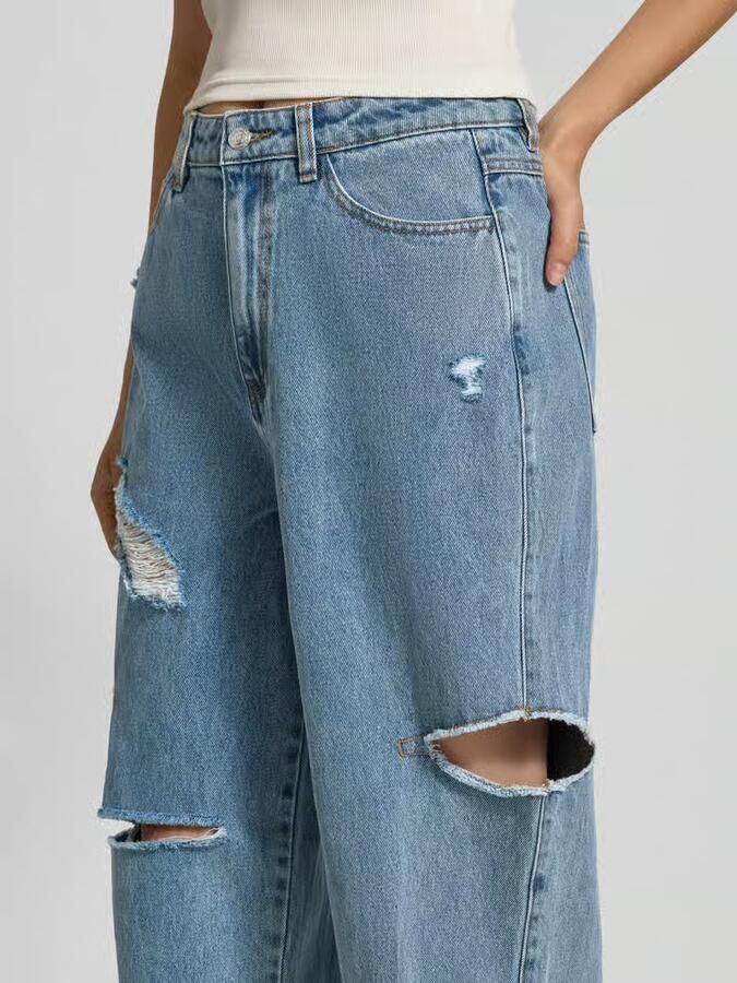 Karo Kauer Jeans in destroyed-look met cut-outs - Foto 2