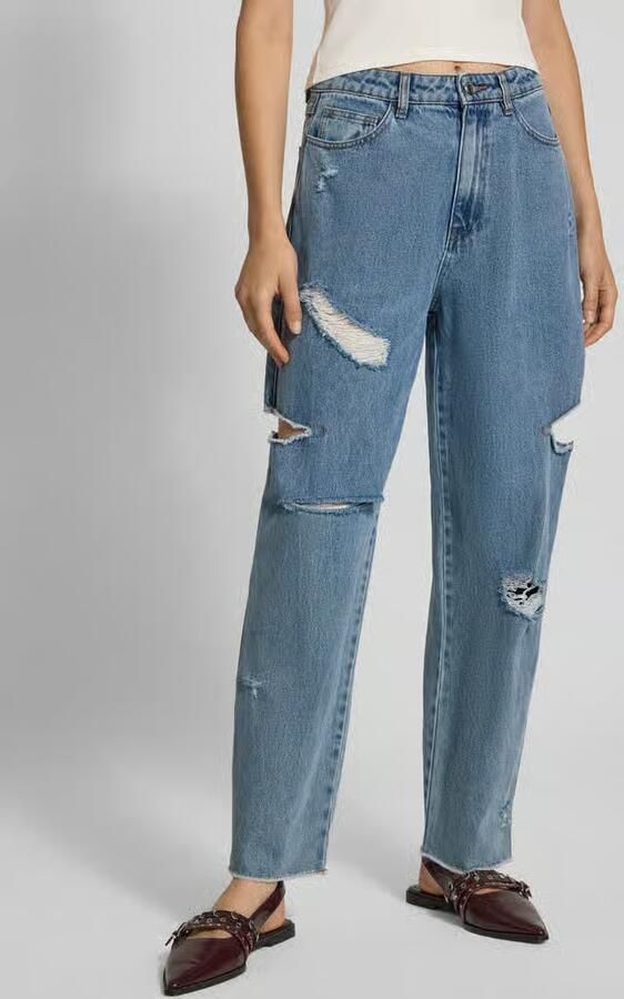 Karo Kauer Jeans in destroyed-look met cut-outs - Foto 3
