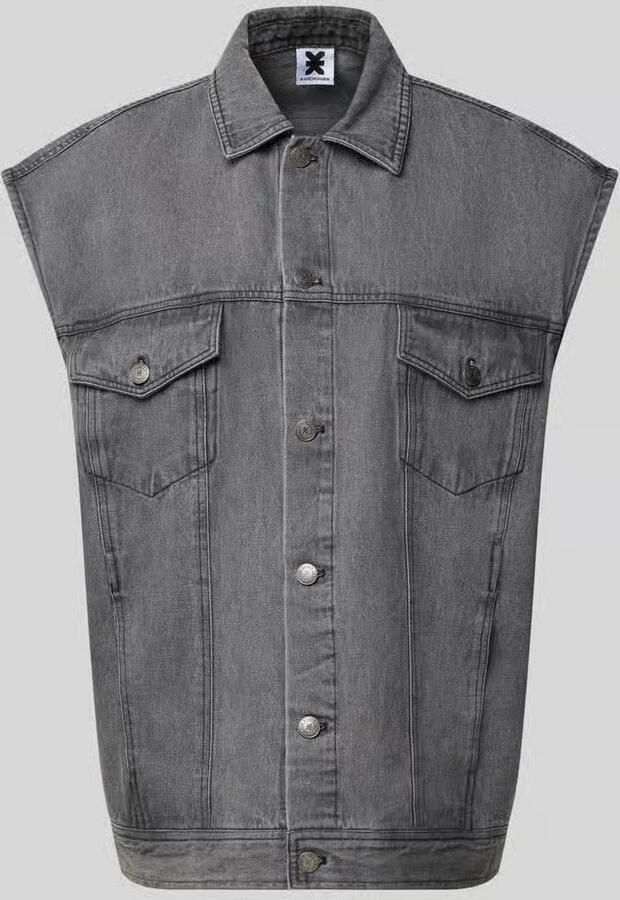 Karo Kauer jeansgilet met borstzakken - Foto 2