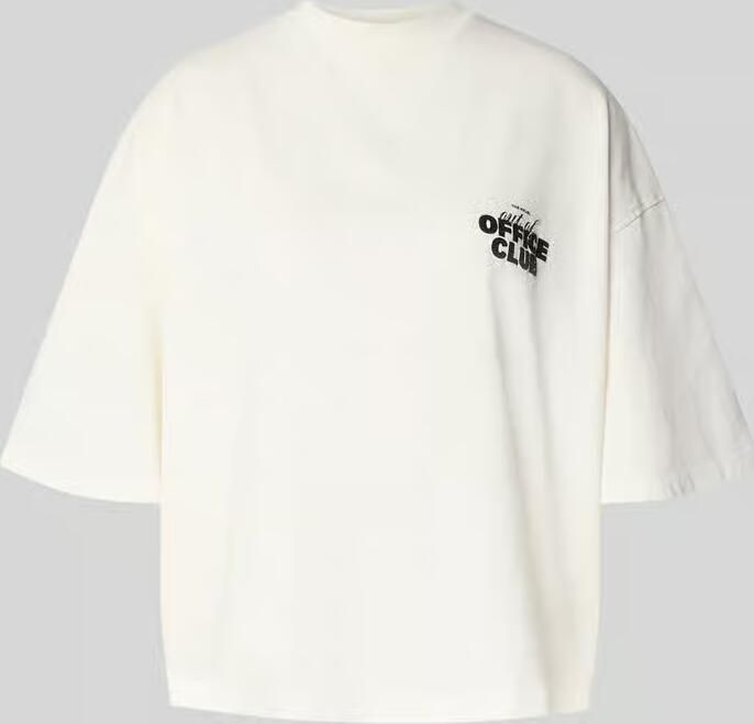 Karo Kauer Kort oversized t-shirt met labelprint