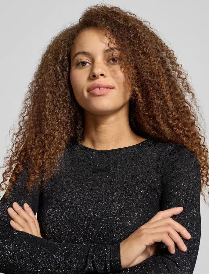Karo Kauer Kort shirt met lange mouwen en labeldetail