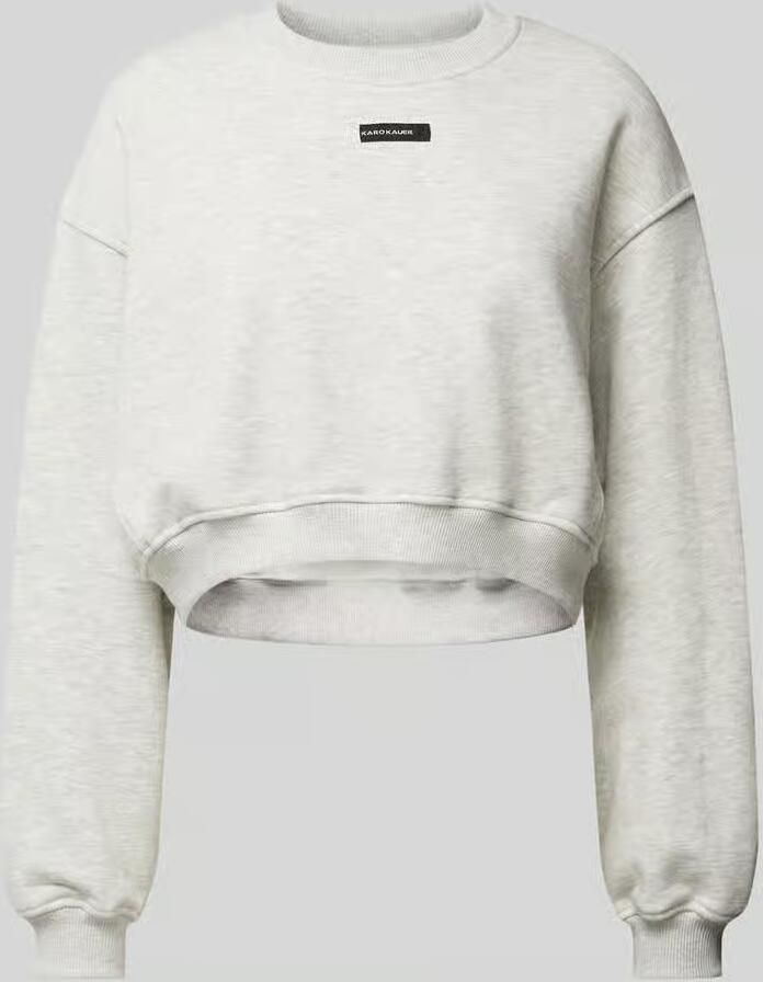 Karo Kauer Kort sweatshirt met labelpatch - Foto 2