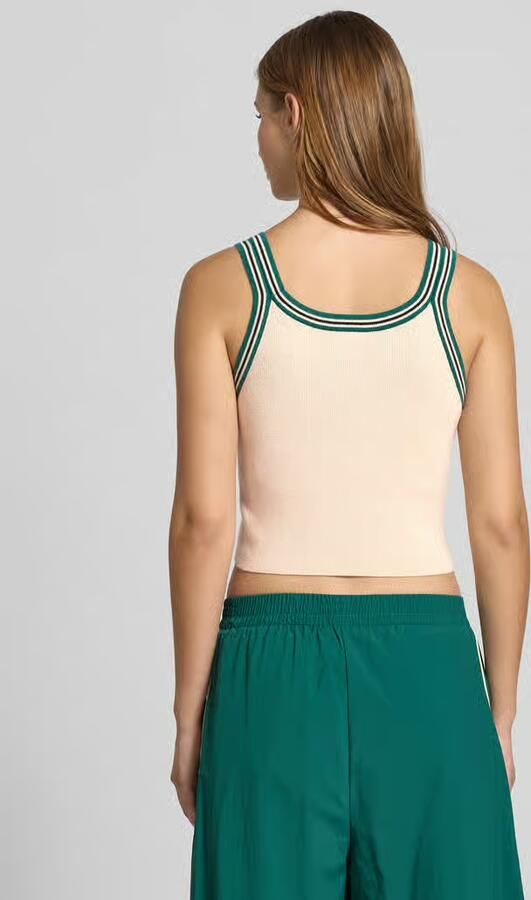 Karo Kauer Korte slim fit tanktop met kasjmier