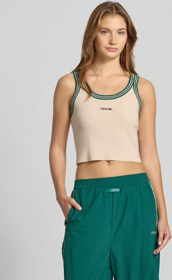 Karo Kauer Korte slim fit tanktop met kasjmier - Foto 2