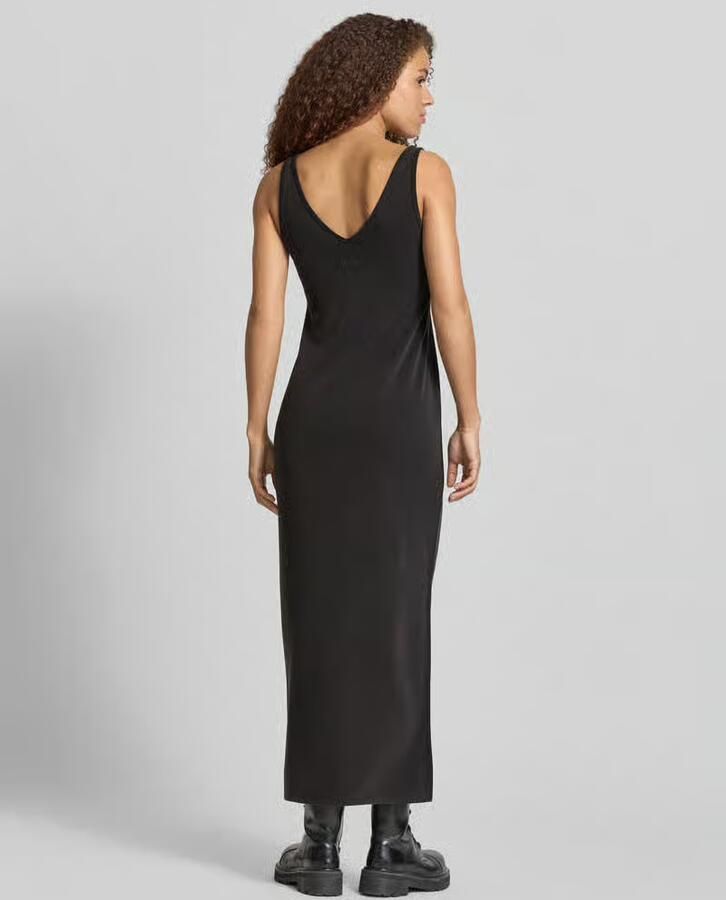 Karo Kauer Maxi-jurk met ronde hals en gestikt logo - Foto 2