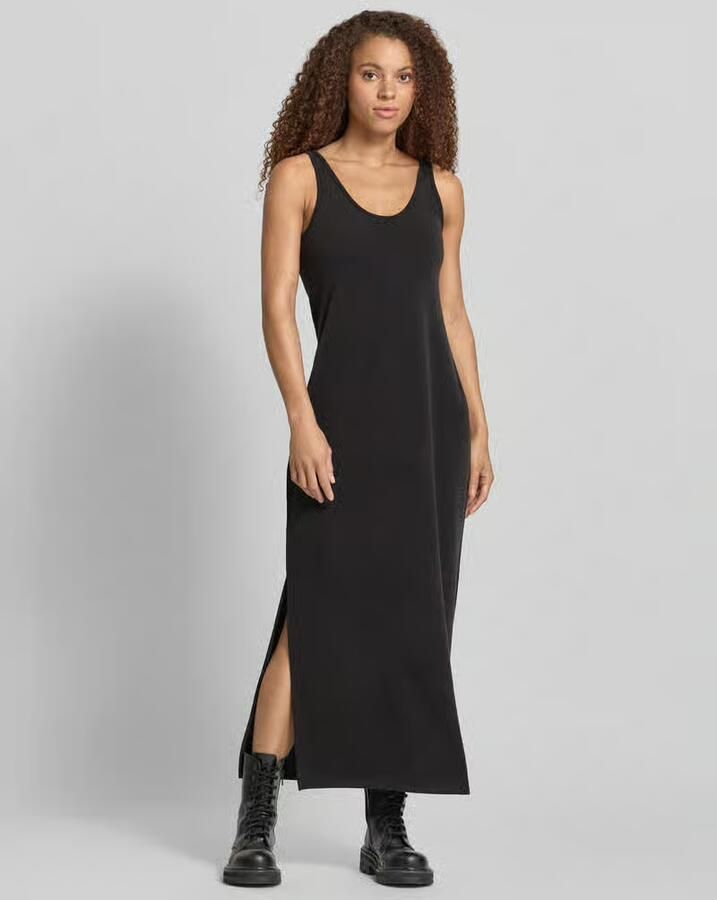 Karo Kauer Maxi-jurk met ronde hals en gestikt logo - Foto 3