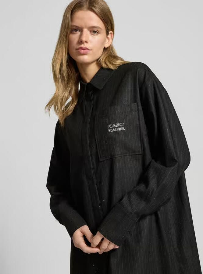 Karo Kauer Mini-jurk met overhemdkraag