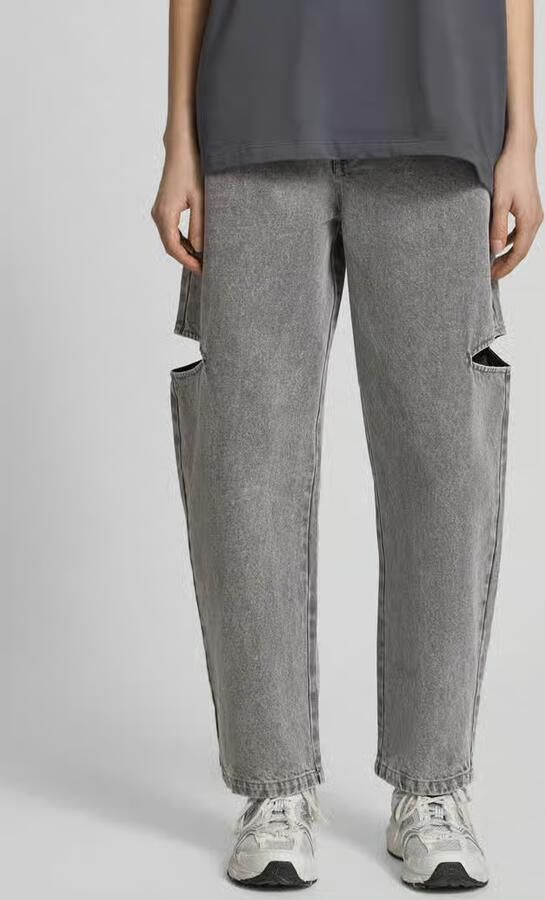 Karo Kauer mom fit jeans met cut-out - Foto 3