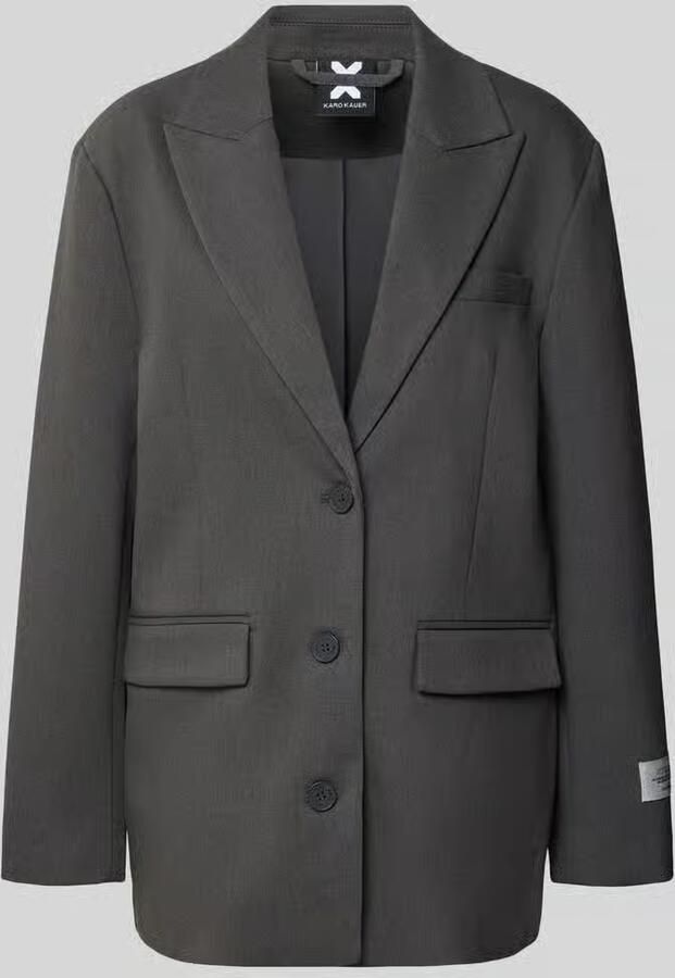 Karo Kauer Oversized blazer met klepzakken