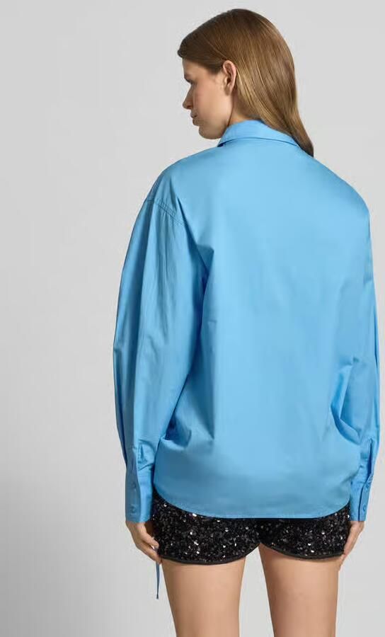 Karo Kauer Oversized blouse met trekkoord en verborgen knoopsluiting - Foto 2