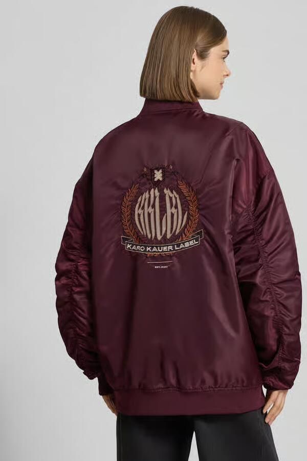 Karo Kauer Oversized bomberjack met steekzakken