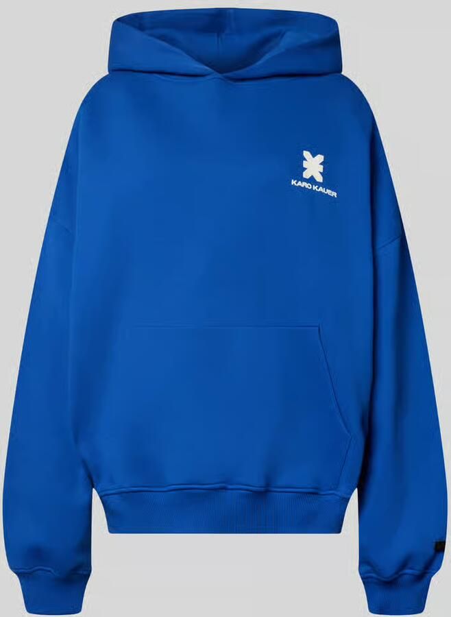 Karo Kauer oversized fit hoodie van puur katoen met labeldetail